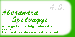 alexandra szilvagyi business card